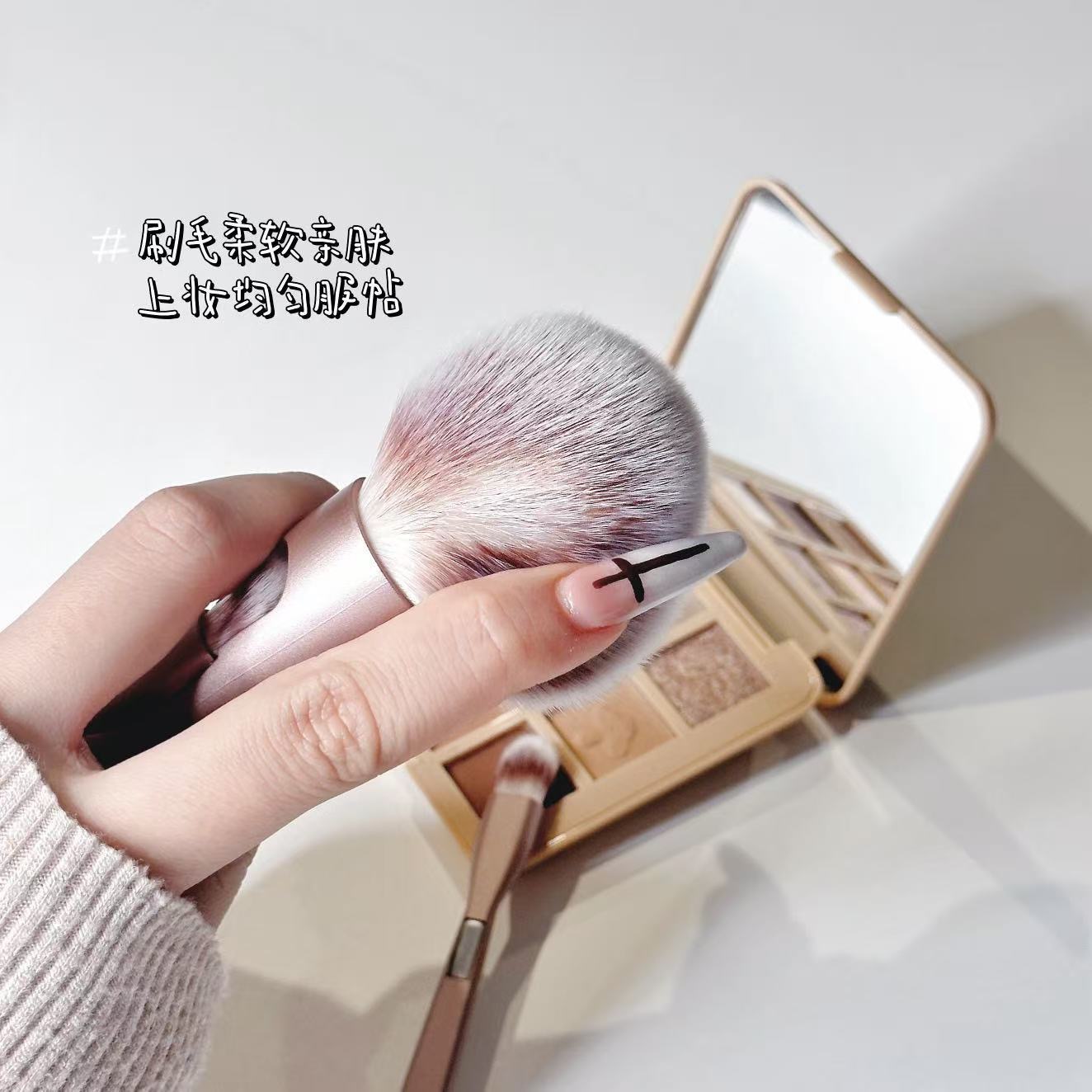 Cross-border four-in-one magnetic makeup brush, portable beauty tool, multi-functional set brush, eyeshadow brush, contouring brush pic 12