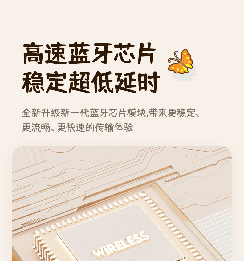 Crayon Shin-chan D4 wireless Bluetooth headphones for gaming, listening to music, noise-cancelling, cute and good-looking student in-ear headphones pic 13