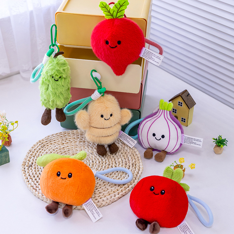 创意果蔬葱姜西红柿洋葱玩具可爱挂件毛绒玩具公仔钥匙扣玩偶详情34