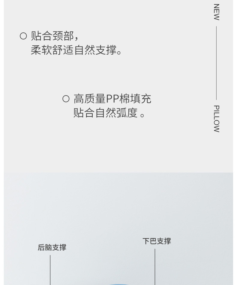 卡通pp棉u型枕精品刺绣柔软pp棉填充可爱u型枕午休枕详情4