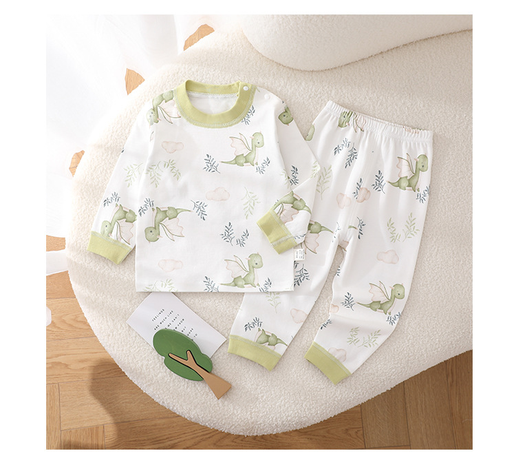儿童睡衣内衣纯棉春秋居家服女童分体套装男宝秋衣秋裤打底衣服详情14