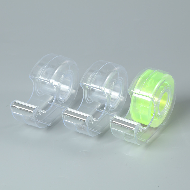 文具迷你透明胶带切割器 简易蜗牛塑料透明胶带座详情6