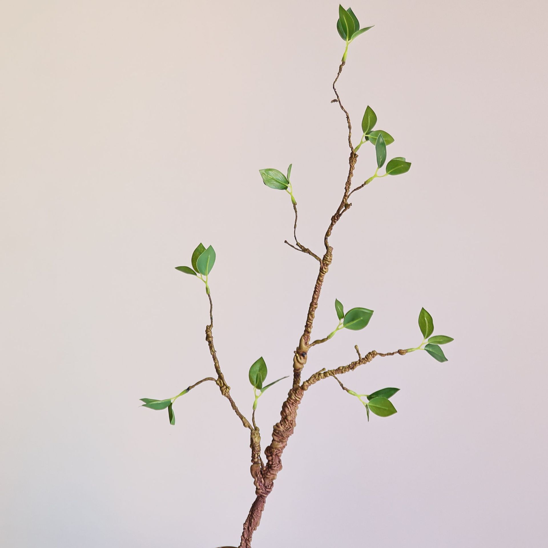植物绿芽叶婚庆家居装饰发泡枯枝绿叶摆件插花摆设绿植高仿真花卉详情7