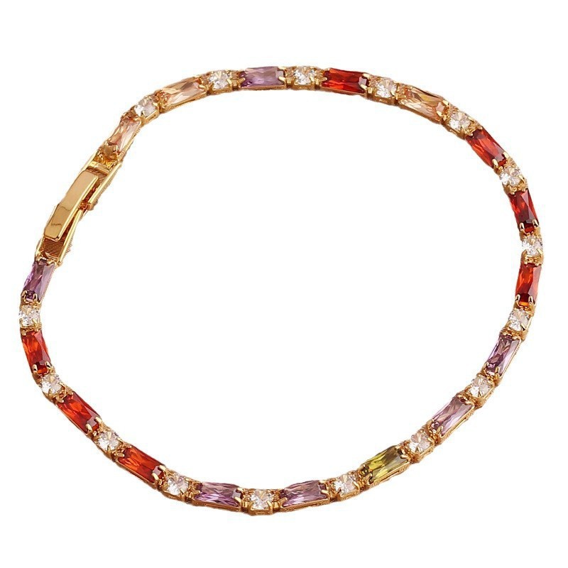 小众希音欧美简约复古手链锆石彩色气质时尚跨境亚马逊详情9