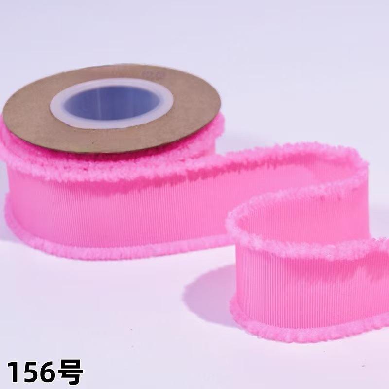 螺纹须边带厂家直销50码每卷服装玩具辅料手工蝴蝶结礼品包装丝带详情6