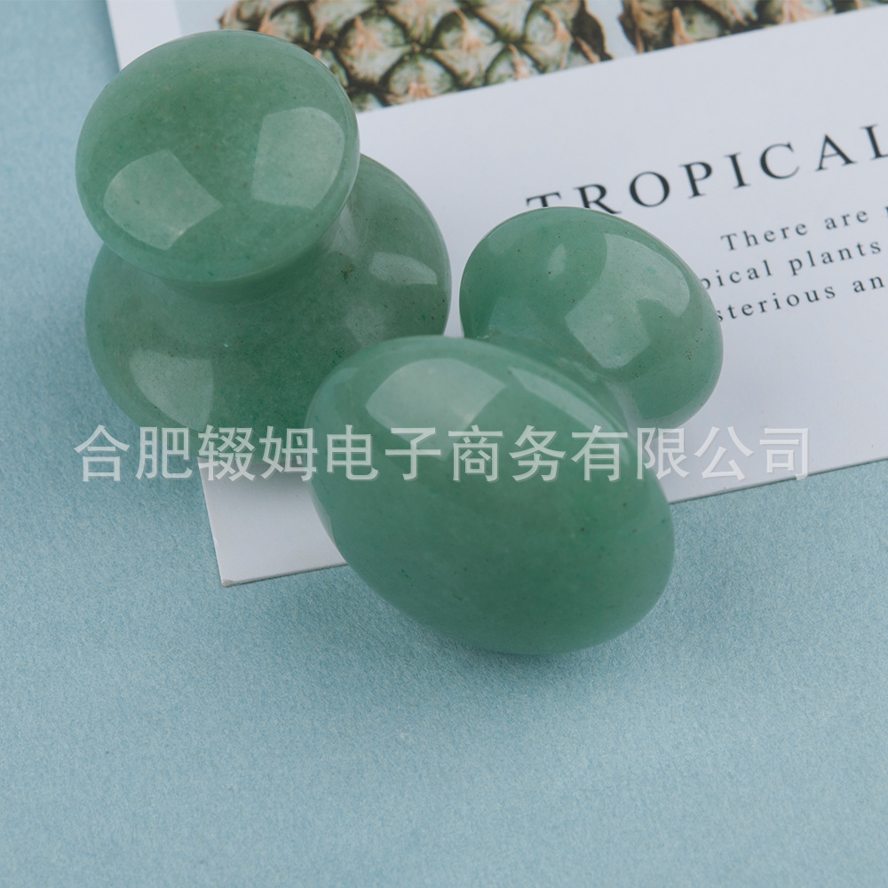 粉晶玉石厂家刮痧板粉水晶绿东陵面部脸部美容刮痧颈椎腿部全身详情29