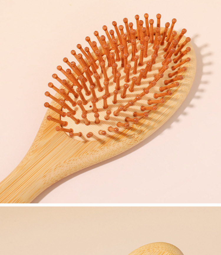 Head meridian air cushion comb, massage large comb, anti-static bamboo air bag comb for long female hair, wooden comb pic 13