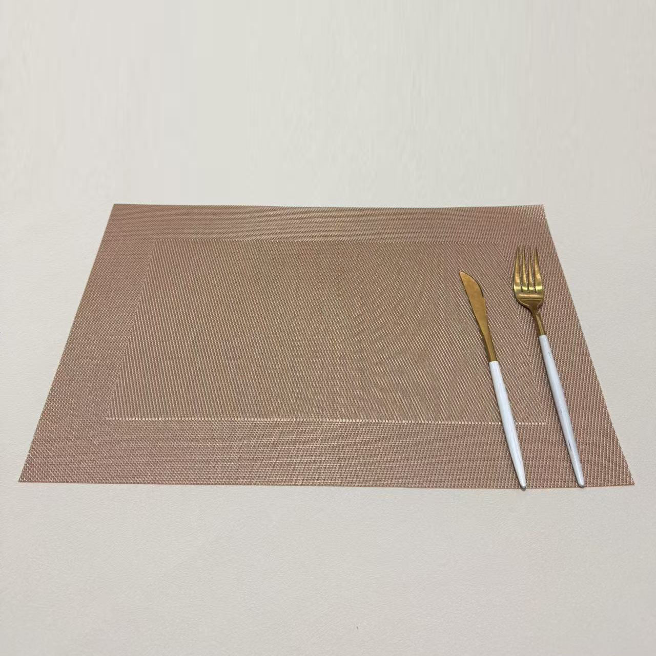 方框环保餐垫欧式PVC西餐隔热垫长方形日式简约餐桌垫杯垫碗垫详情11