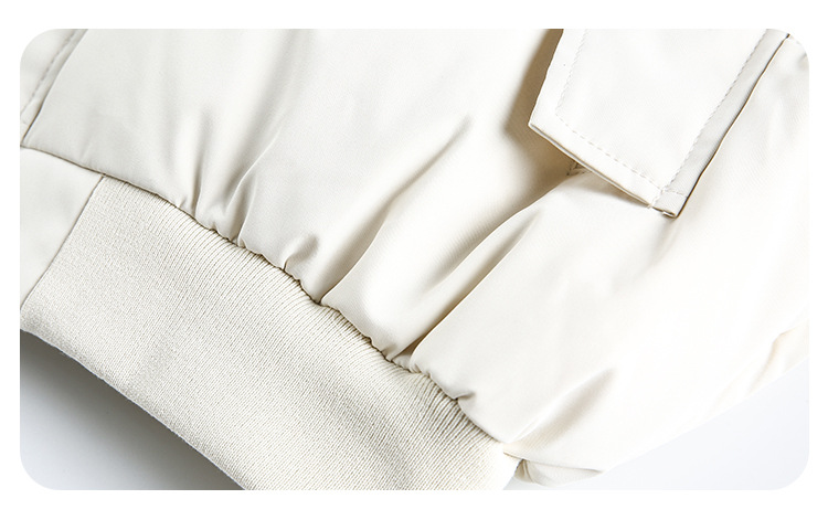 CATTEE美式复古90白鸭绒毛领连帽羽绒服男女冬季防寒保暖短外套潮详情21