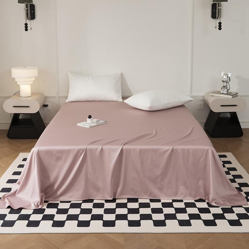 Single-piece quilt cover, pure cotton long-staple cotton bed sheet, bed cap, oversized quilt cover, skin-friendly single and double solid color bedding pic 38