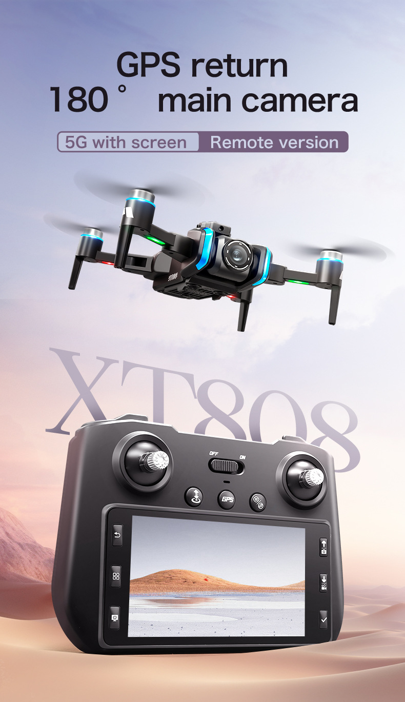 XT808 الطائرة 180 ° وحدة الله امام مركبة جوية يقود. الشاشة الكبيرة جهاز تحديد المواقع طويلة الحياة و الطائرات الموجهة عن بعد pic 27