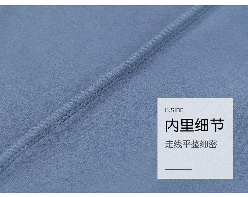 Genuine Fleece Yifei warm short-sleeved T-shirt for men, round-neck long-staple cotton acrylic 5A antibacterial winter warm T-shirt for men pic 56