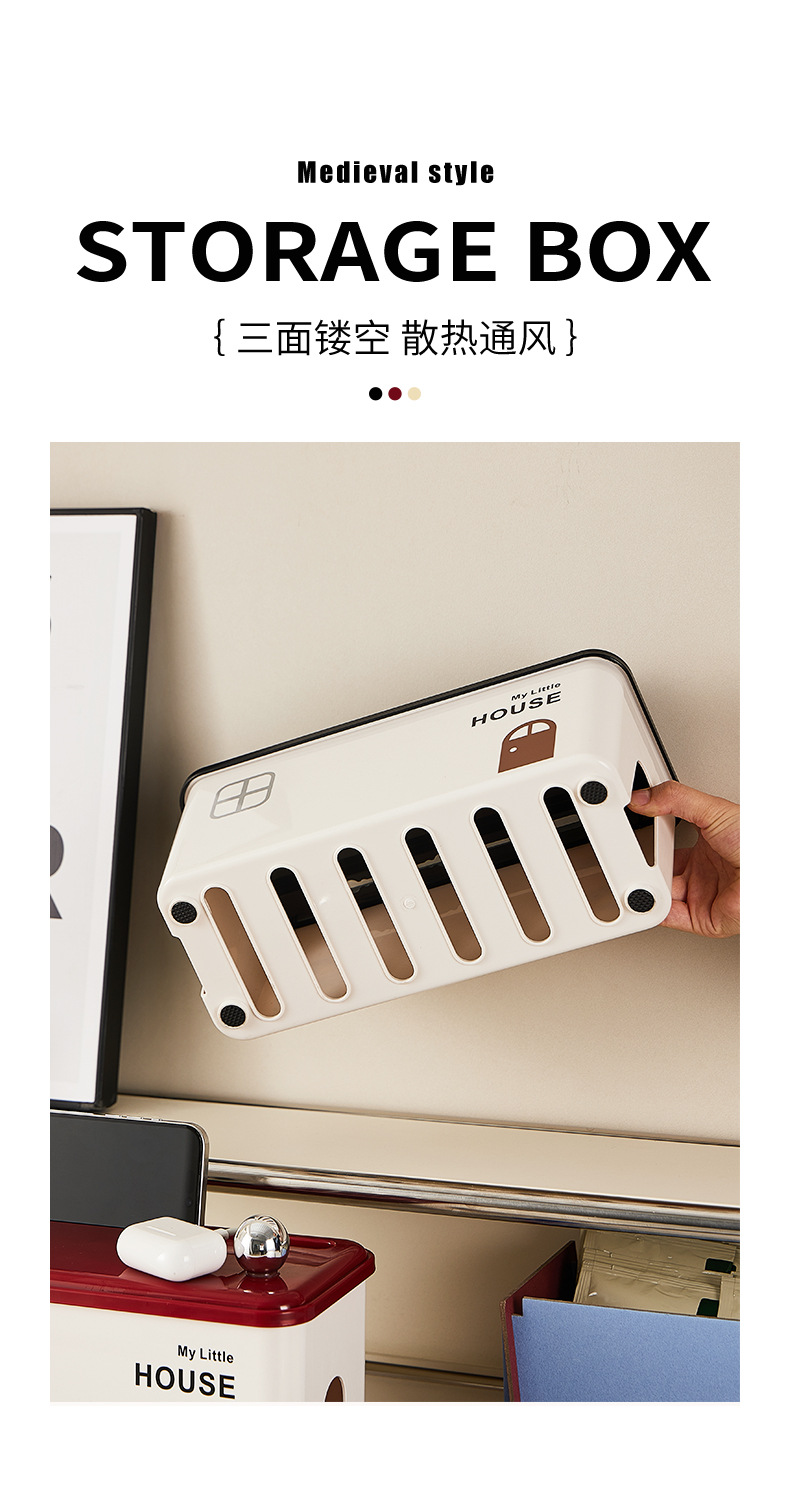 Power strip, power board, storage box, wire organization, socket, wire collection, cable manager, power supply, power strip, decorative and shielding wonder pic 10