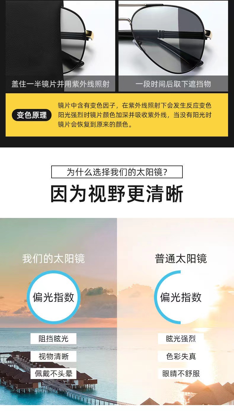 太阳镜偏光墨镜日夜两用变色男士防远光钓鱼看漂高清开车眼镜详情27