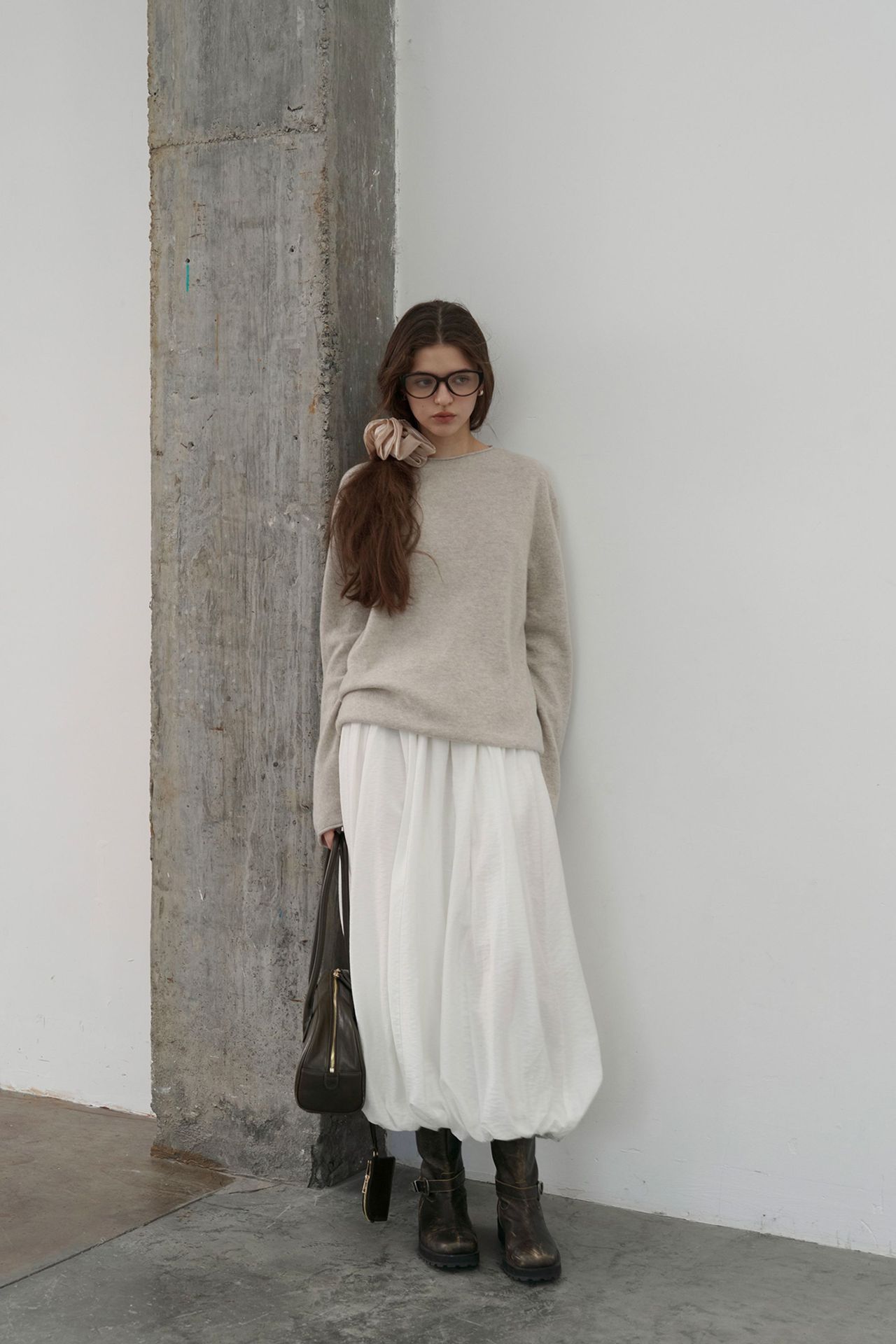 Korean-style seamless one-piece process round-neck pullover cotton and wool sweater, basic base layer for women a1183 in autumn and winter pic 50