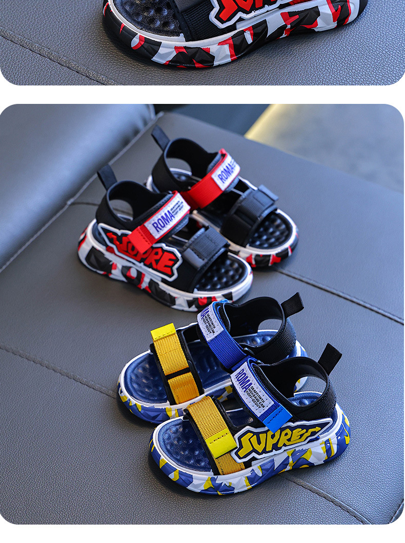 男童凉鞋2024新款夏季中大童韩版小男孩鞋子休闲软底儿童沙滩鞋潮详情18