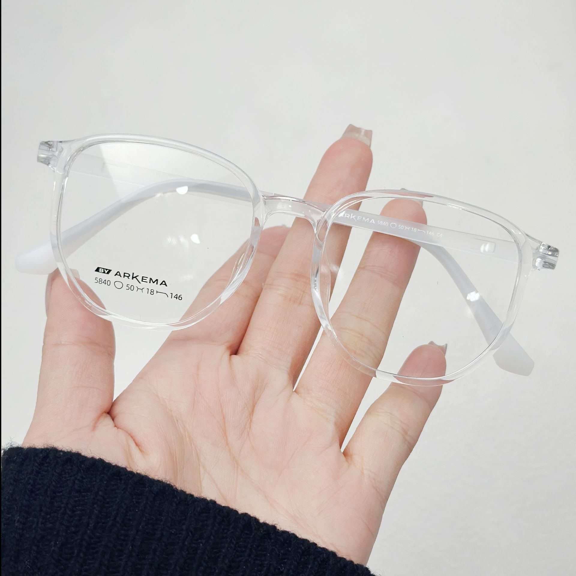 批发时尚阿科玛近视镜框透明眼镜框素颜圆形近视镜丹阳近视眼镜架详情15