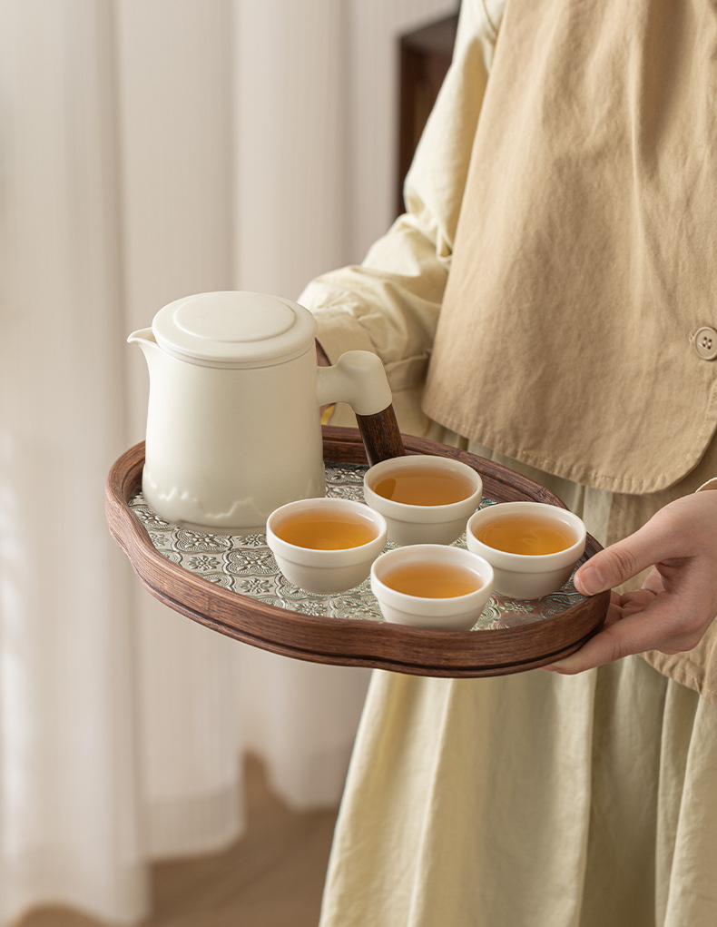 日式旅行茶具套装黑陶快客杯便携式收纳功夫泡茶器伴手礼定制logo详情10