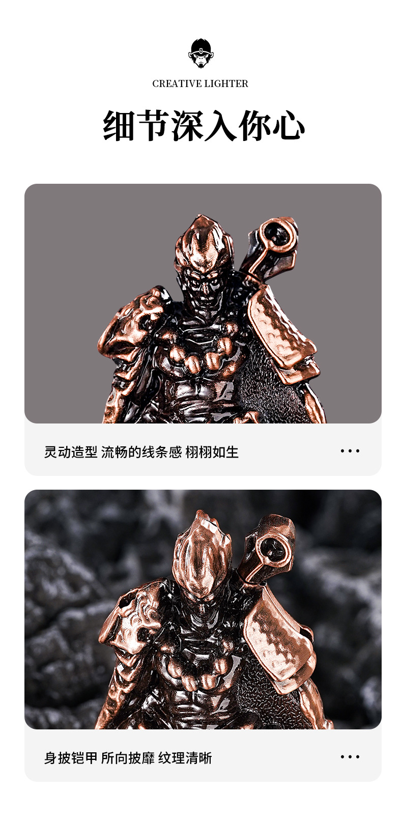Sand gold cross metal sculpture warrior image incense burner Delta incense burner pic 7