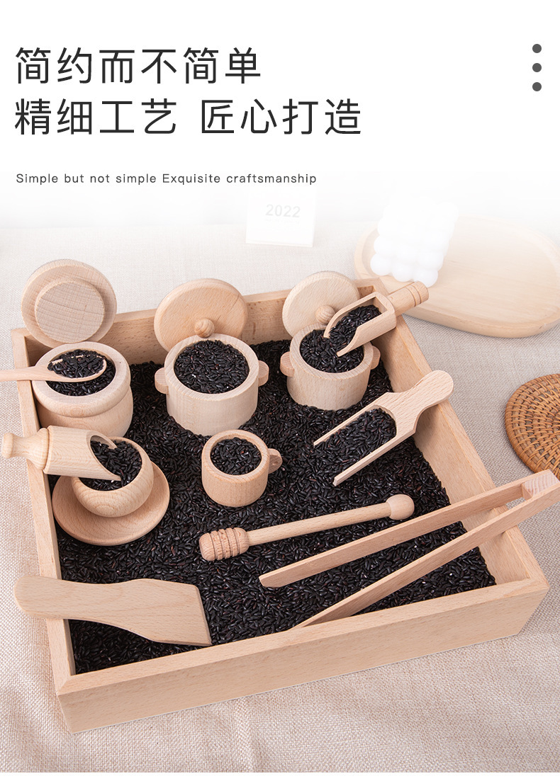 儿童木质茶具玩具套装仿真厨具益智下午茶厨房过家家餐厨具实木跨境玩具详情27