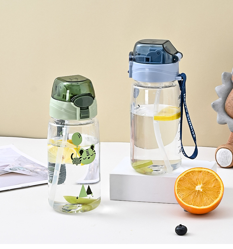 吸管水杯学生耐高温卡通可爱通用批发塑料随手杯直饮大容量水壶详情13