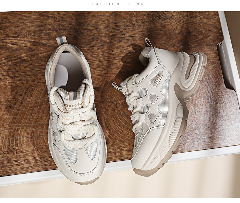 厚底增高休闲鞋女2025新款鞋子春秋季板鞋女百搭软底小白鞋老爹鞋详情17