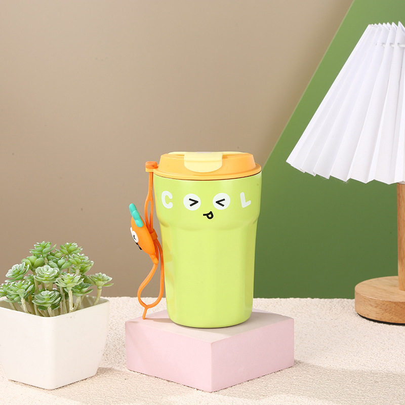 奇趣果汁杯 高颜值316不锈钢保温杯可爱咖啡杯便携手提保温保冷杯详情4