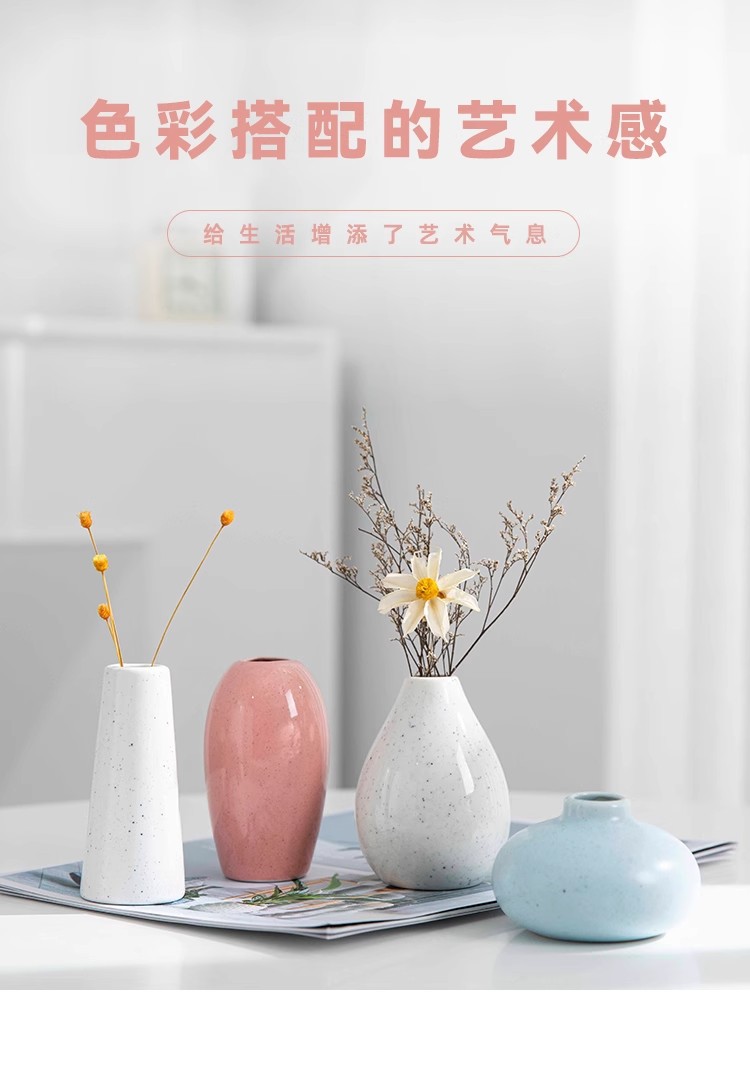 2025 Jingdezhen Ins-style creative Nordic modern simple home Decoration, fresh and artistic ceramic mini pic 11