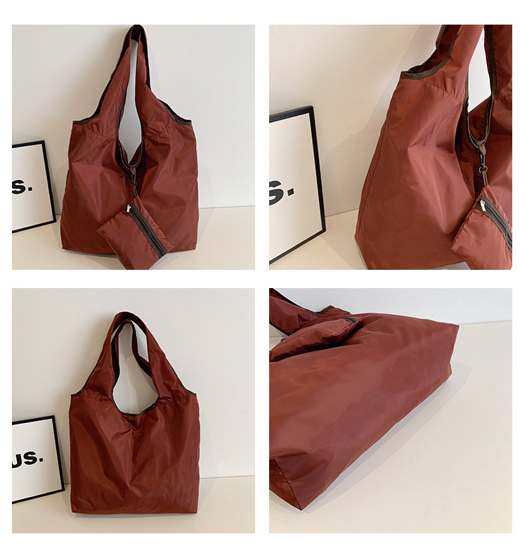 2026新款韩版折叠购物袋大容量收纳袋防水超市手提托特包环保布袋详情9