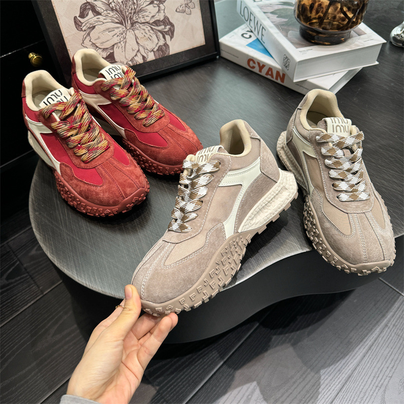 【内增高7厘米】早秋真皮女小个子厚底休闲百搭舒适德训鞋010399详情4