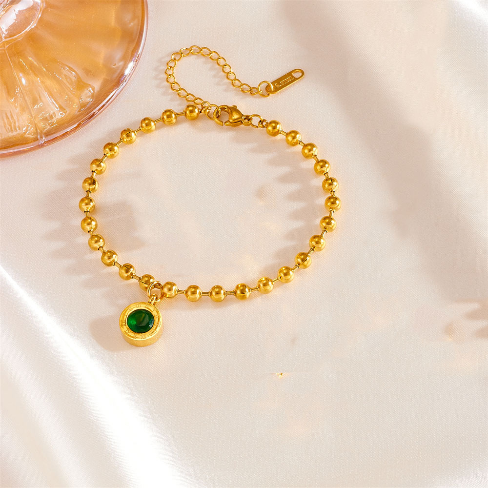 跨境时尚罗马套装不锈钢保色项链手链耳扣简约钛钢不掉色罗马首饰套装详情16