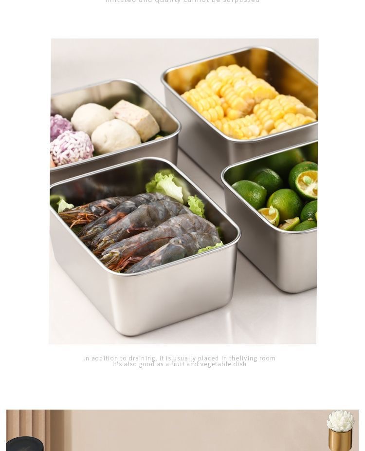 Stainless steel food storage boxes, sealed food boxes with LIDS, refrigerator storage boxes, outdoor street food boxes, bento boxes, lunch boxes pic 15