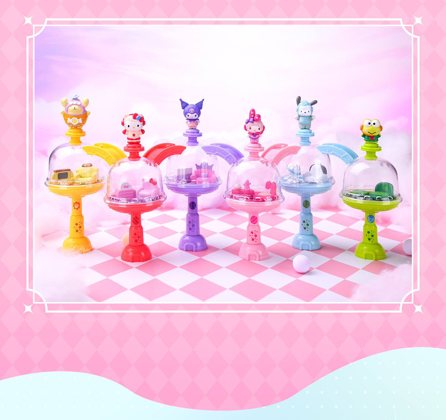 The official Sanrio family Dream Territory series blind box features a cute KT cat-themed decorative nest pic 20