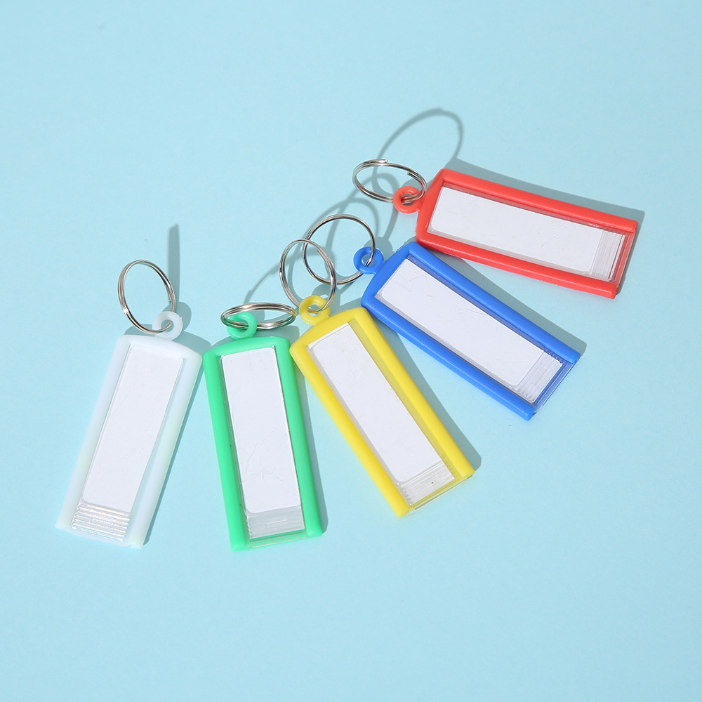 PE彩色长条钥匙扣酒店房间钥匙标签牌物品分类牌批发详情2