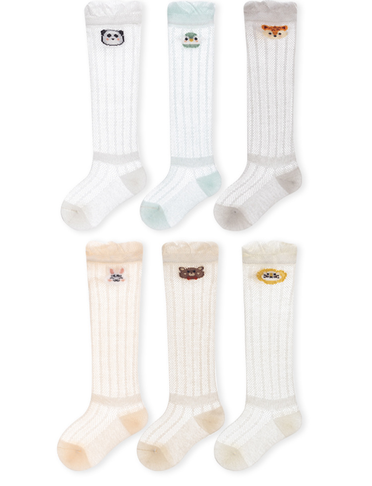 2025春夏超薄a类婴儿长筒袜防蚊袜宝宝过膝袜子新生儿无骨松口网眼0-1岁详情12