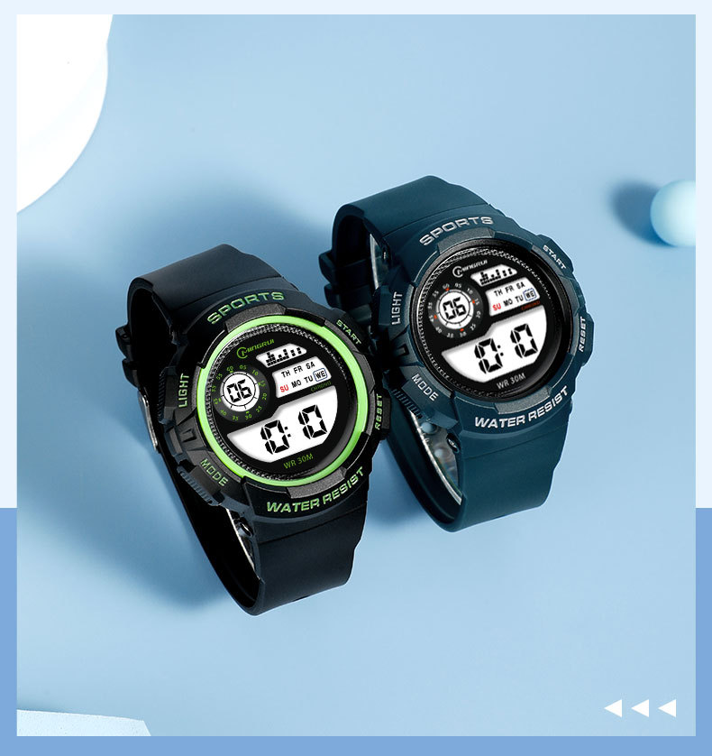 Best-selling electronic wristwatch for high school students, children, men, sports and swimming, waterproof watch with luminous dial for women pic 15