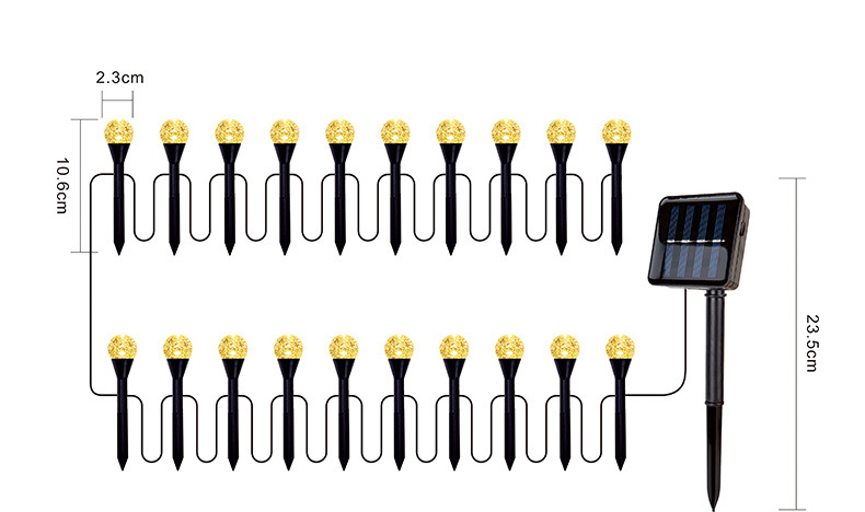 太阳能草坪灯LED彩灯庭院花园路引灯户外防水装饰地插灯串景观灯详情10