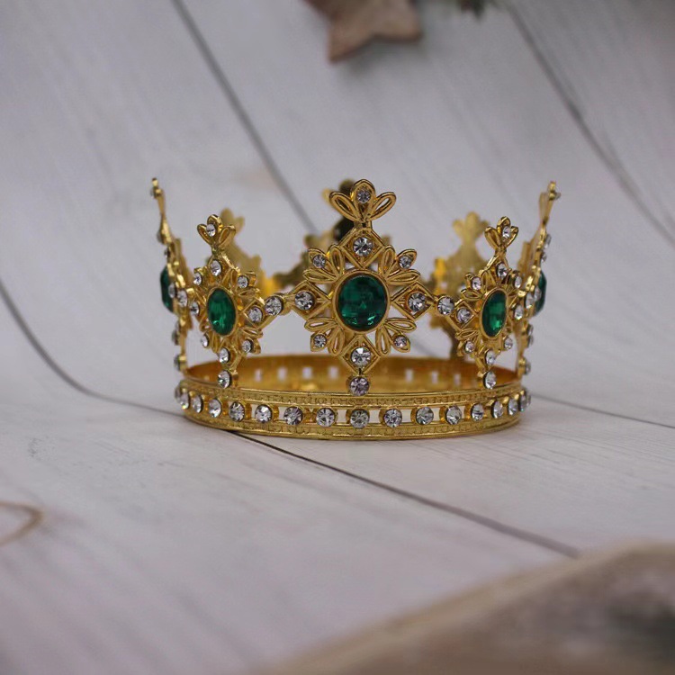 Wholesale of new bride headwear, water diamond crown, bride princess crown, wedding dress accessories, crown hair accessories, and cake decorations pic 7