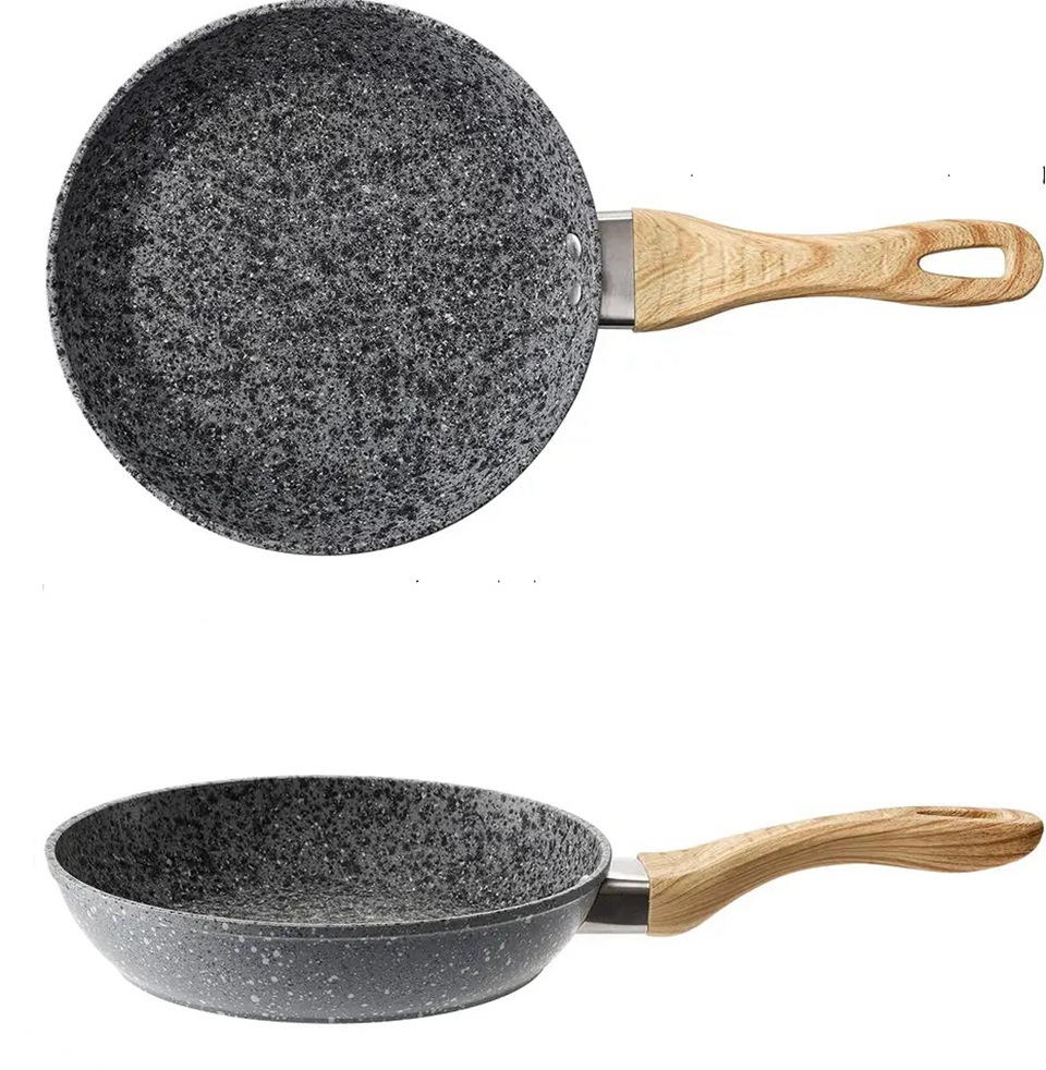 FRY PAN Granite tourmaline non-stick, smoke-free frying pan, egg frying pan, barbecue pan, Wear-resistant frying pan pic 7