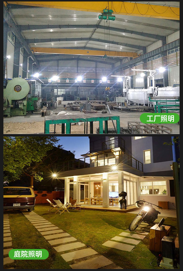 工厂直营上海亚明LED投光灯IP66户外防水铝材广告牌庭院灯泛光灯详情10