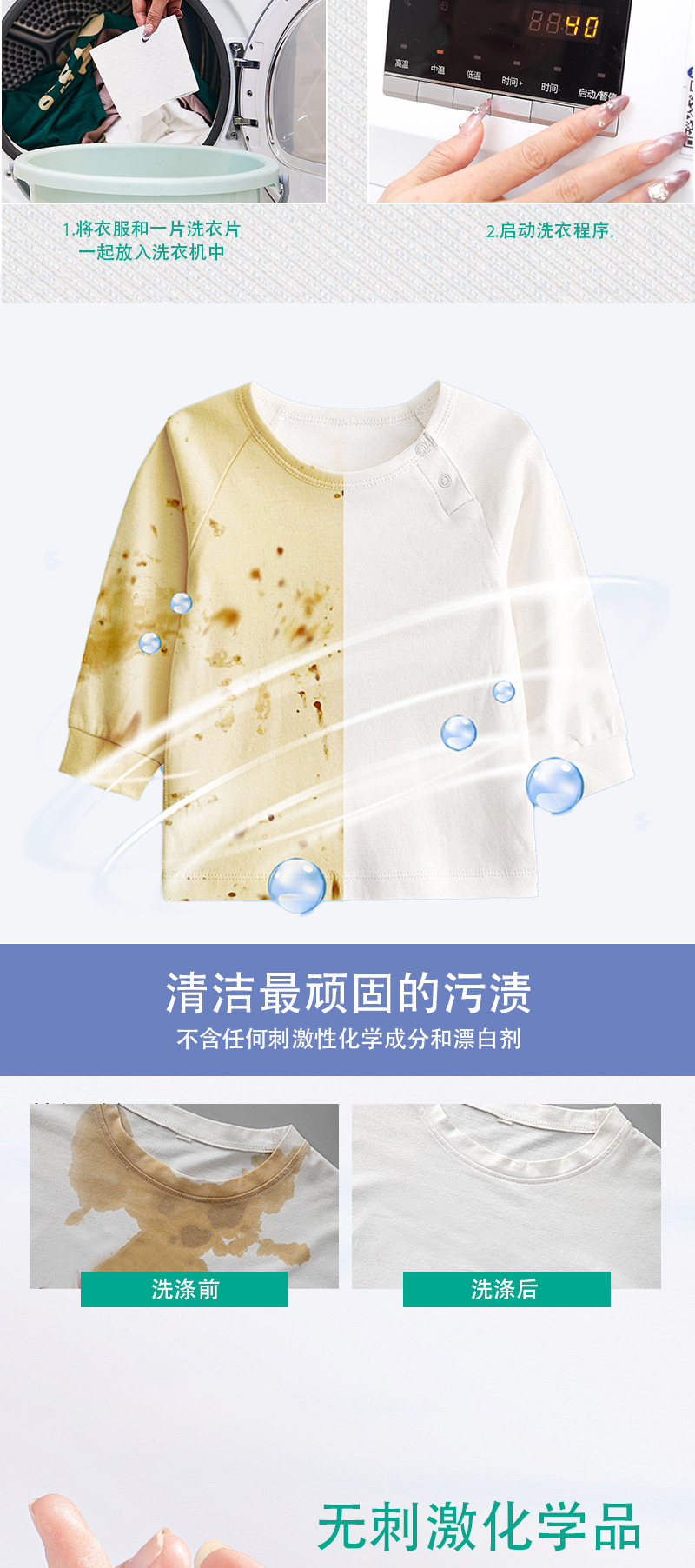 洗衣片超浓缩强力去污持久留香泡泡纸清水配方外贸跨境专供详情4