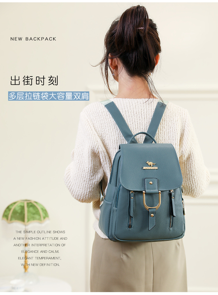 女士双肩背包高颜值多功能大容量背包2024春季新款洋气时尚休闲包详情23