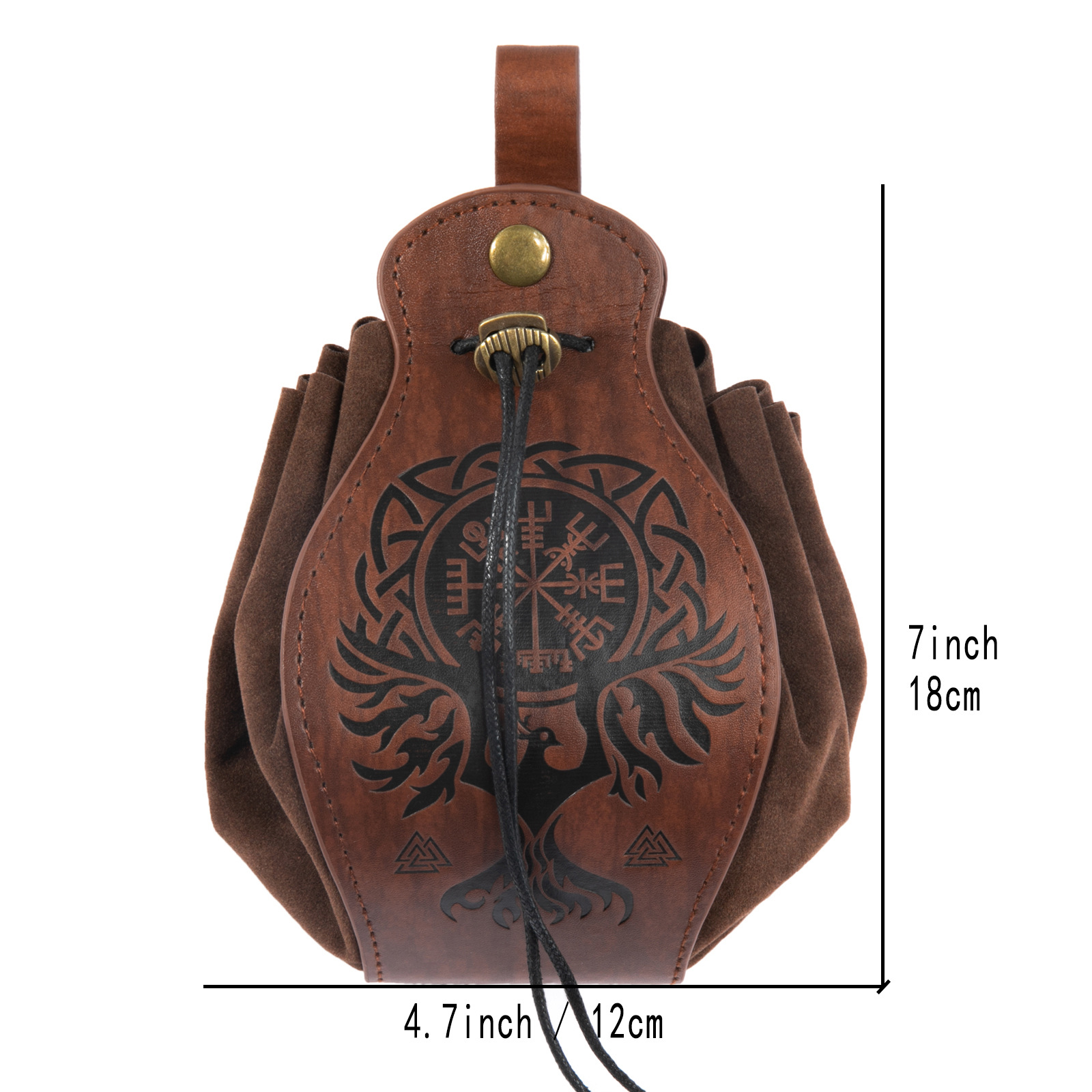 Cross-border multi-platform best-selling Vikings style medieval pocket bags that can be hung with belts, retro waist bags pic 29