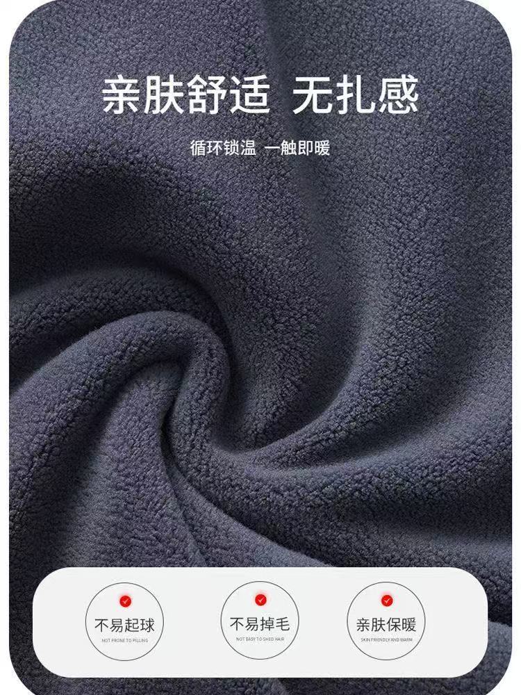 秋冬户外双层保暖防寒加绒骑行面罩纯色简约百搭护颈防风两用围脖详情7