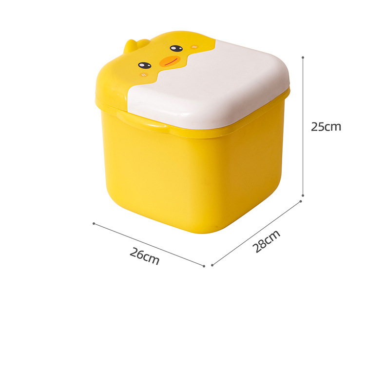 卡通儿童收纳凳多功能零食玩具储物凳家用塑料宝宝破壳鸡换鞋凳详情2