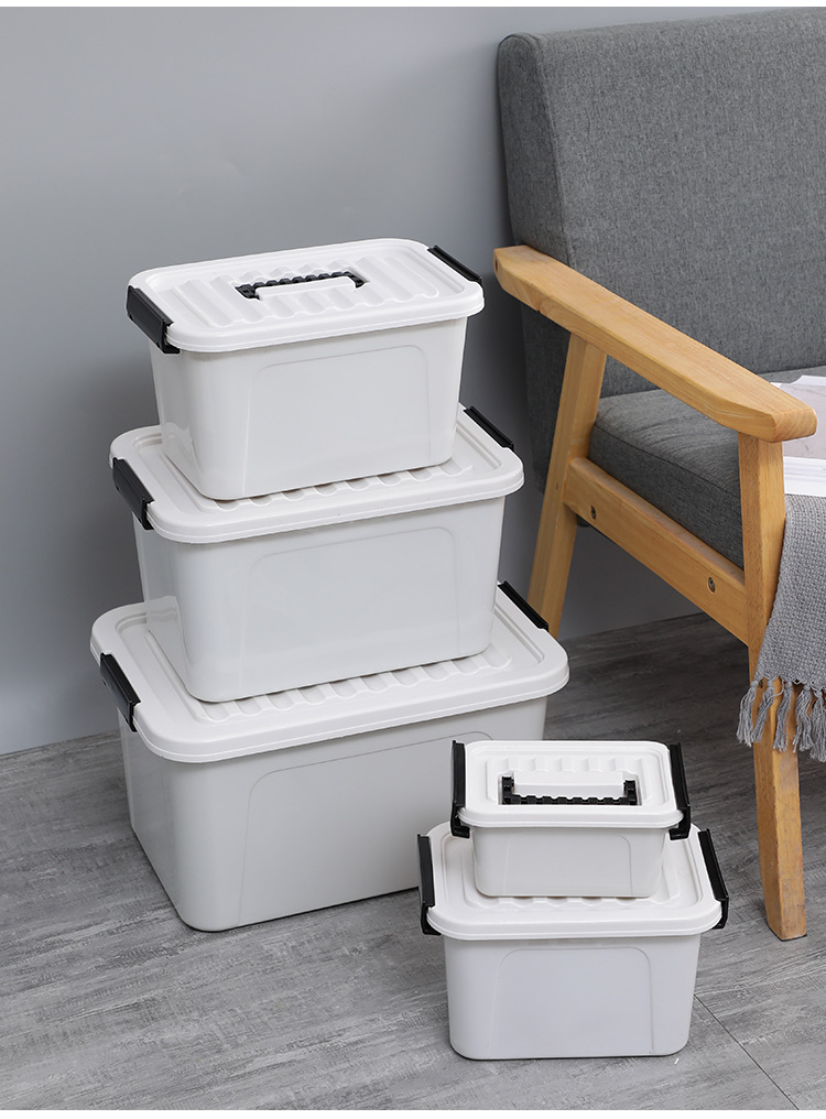 塑料收纳箱带盖衣物玩具收纳盒车载整理箱大容量床底储物箱详情15