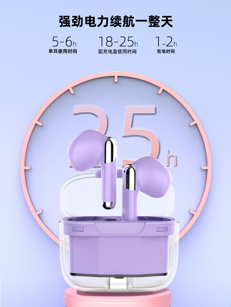 AI simultaneous interpretation version Bluetooth wireless headphones Space capsule TWS dual-label ENC high-definition call stereo factory wholesale price pic 6