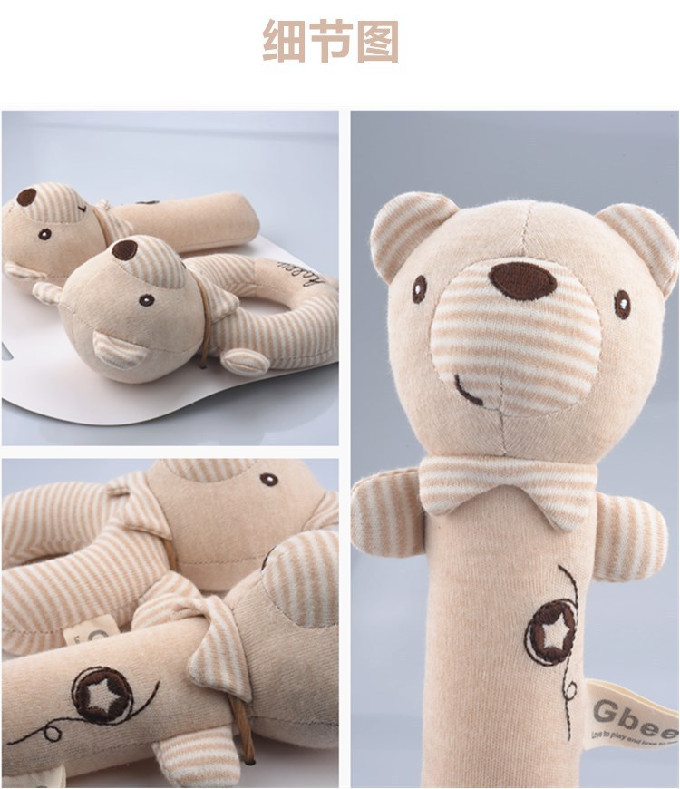 New organic cotton hand rattle for babies and infants, baby comfort rattle, 0-1 year old baby rattle, bed bell pendant pic 13