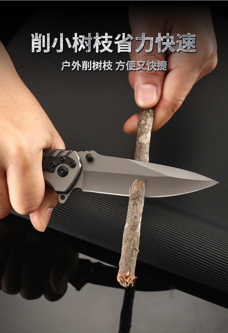 G10 Outdoor multi-purpose tactical survival knife, camping portable pocket self-defense knife, stainless steel folding knife, folding knife design for easy carrying pic 16