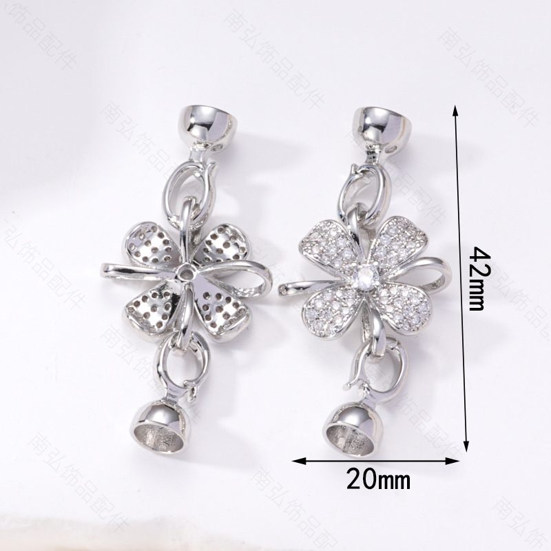 Zhuji pearl necklace buckle 8-shaped buckle, handcrafted end buckle, connecting buckle, mother-and-child buckle, sweater chain, universal buckle, DIY accessories pic 10
